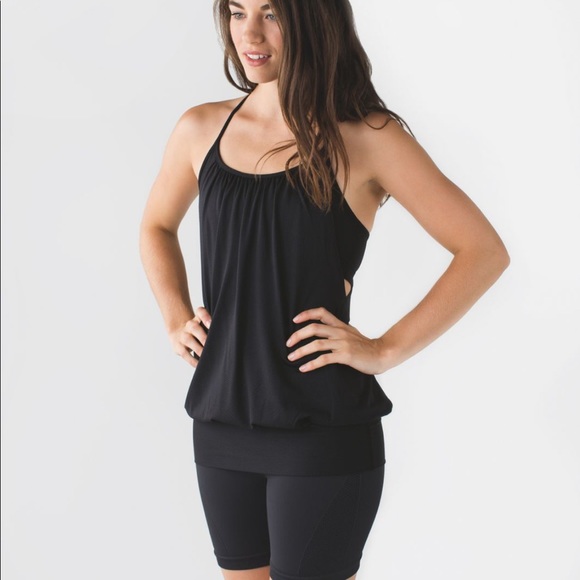 lululemon athletica Tops - Lululemon No Limits Tank Black No Limit Top Tank Built-in Bra